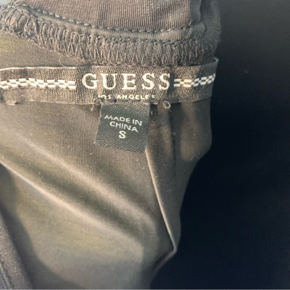 Guess Blue Metallic V Neck Bodycon Dress Size Small - Picture 10 of 13